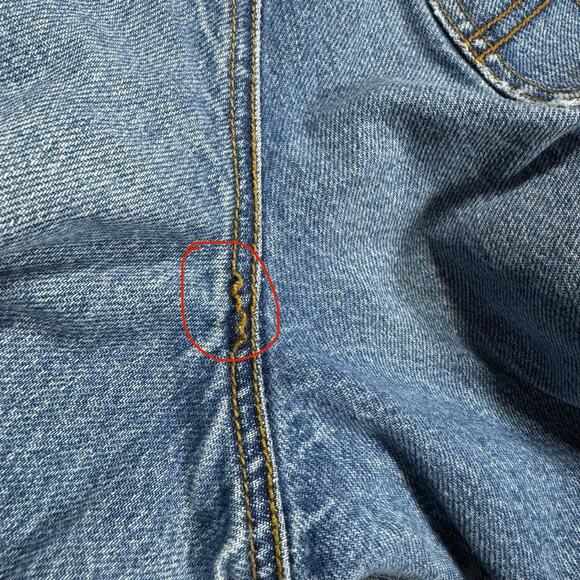 Vintage 90s Smuggler Jeans Sz 40 High Waisted Light Wash Denim Brazil - Picture 9 of 11